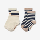 Wheat Main Sæt af 2 par sokker Jamie Socks/Tights 1043 blue