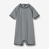 Wheat Main Bade Heldragt Cas Swimwear 1048 blue stripe