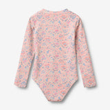 Wheat Main Badedragt L/S Margot Swimwear 9650 pink heart flowers