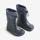 Wheat Footwear Barfodsgummistøvle Zerro Rubber Boot 1432 navy