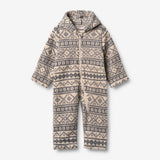 Wheat Outerwear Fleecedragt Allo Outdoor Suit 9544 warm sand jaquard