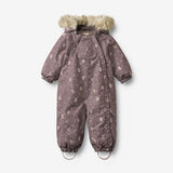 Wheat Outerwear Flyverdragt Nickie Outdoor Suit 9675 plum truffle stars