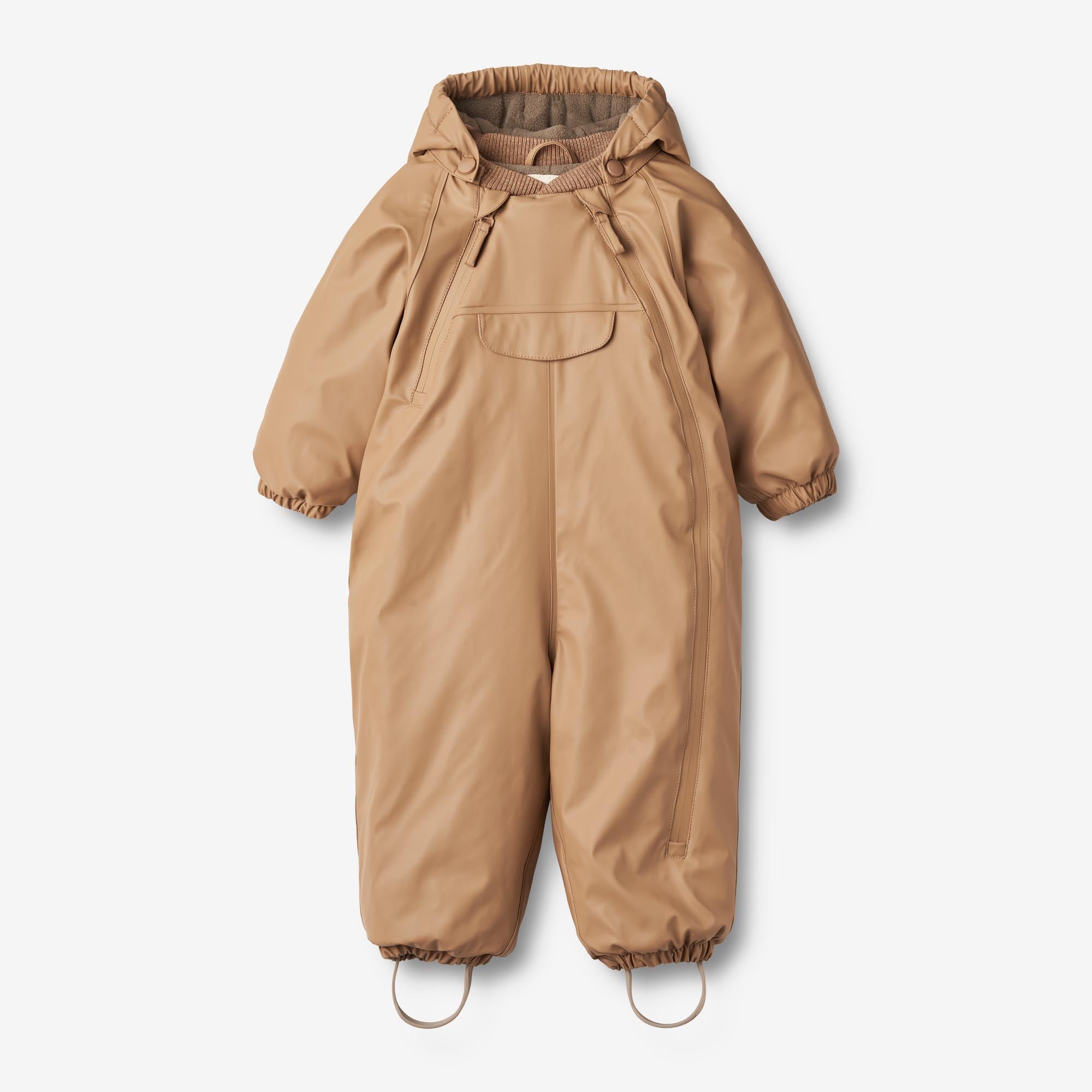 Wheat Outerwear Gummi Flyverdragt Evig | Baby Snowsuit 3305 cappuccino