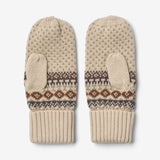 Wheat Outerwear Jacquard Mittens Cotta Accessories 3000 brown