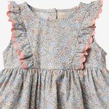 Wheat Main Kortærmet Bodykjole Sofia Dress 2650 air blue flowers