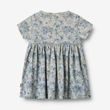 Wheat Main Kortærmet Kjole Nova Dress 9418 blue summer flowers