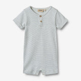 Wheat Main Kortærmet Sommerdragt Alfred Jumpsuit 1048 blue stripe