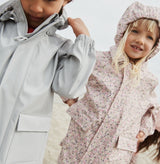 Wheat Outerwear Lang Regnjakke Finley Rainwear 9014 clam multi flowers