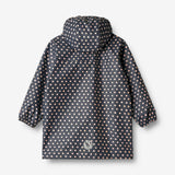 Wheat Outerwear Lang Regnjakke Finley Rainwear 1071 ink dots