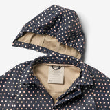 Wheat Outerwear Lang Regnjakke Finley Rainwear 1071 ink dots