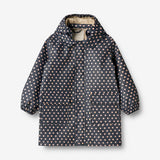 Wheat Outerwear Lang Regnjakke Finley Rainwear 1071 ink dots