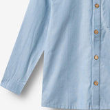 Wheat Main Langærmet Skjorte Willum Shirt 9633 blue chambrey