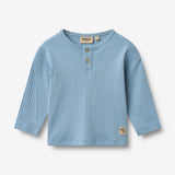 Wheat Main Langærmet T-shirt Morris T-Shirt 1260 faded denim