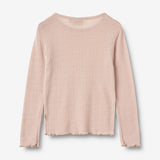 Wheat Wool Langærmet Uld T-shirt Alli Jersey Tops and T-Shirts 1356 pale lilac