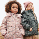 Wheat Outerwear Puffer Jakke Yrsa Jacket 9536 rose powder flowers