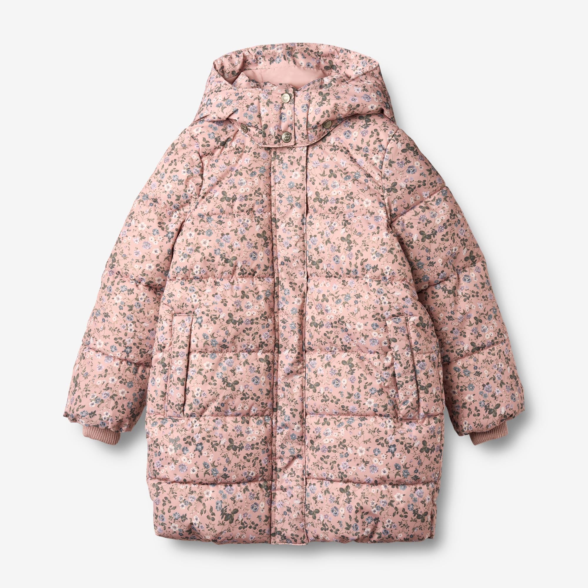 Wheat Outerwear Puffer Jakke Yrsa Jacket 9536 rose powder flowers