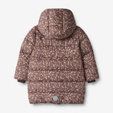 Wheat Outerwear Puffer Jakke Yrsa Jackets 3122 eggplant flowers