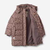Wheat Outerwear Puffer Jakke Yrsa Jackets 3122 eggplant flowers