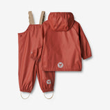 Wheat Outerwear Regnsæt Charlie m. Seler | Baby Rainwear 2072 red
