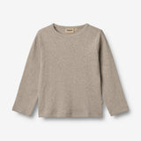 Wheat Main Sæt af 2 Langærmet Rib T-shirts Milo T-Shirt 1432 navy