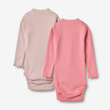 Wheat Main Sæt af 2 Rib Body Lotta Underwear/Bodies 2355 pink lilac