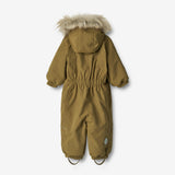 Wheat Outerwear Flyverdragt Nickie | Baby Snowsuit 4101 dry moss