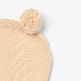 Wheat Outerwear Strikket Elefanthue Pomi Accessories 9562 offwhite melange