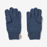 Wheat Outerwear Uld Fingervanter Bobbe Accessories 1146 ink melange
