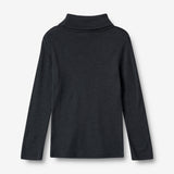 Wheat Wool Uld Rullekrave Aksel Jersey Tops and T-Shirts 1432 navy