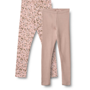 Wheat Main 2-Pak Leggings Jules Legging 9536 rose powder flowers