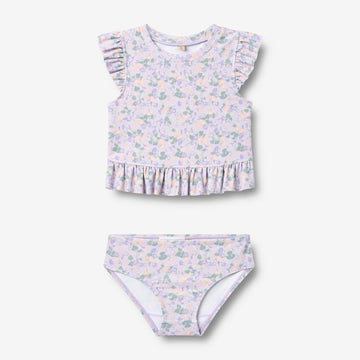 Wheat Main 2-delt Badesæt Alma Set 9605 purple light petunias