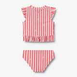 Wheat Main 2-Delt Badesæt Alma Set 9657 red stripe flowers