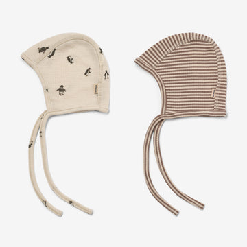 Wheat Wool 2-pak Uld Babyhue Billie Accessories 9564 penguins