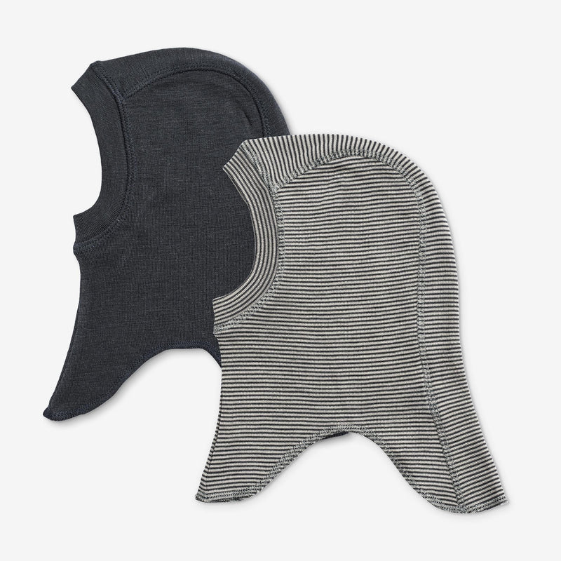 Wheat Wool 2-pak Uld Elefanthuer Felix Accessories 1433 navy stripe