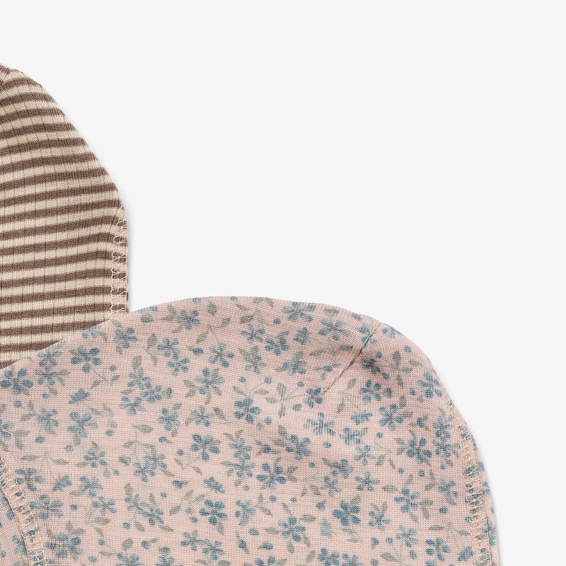 Wheat Wool 2-pak Uld Elefanthuer Kim Accessories 1481 blue flowers