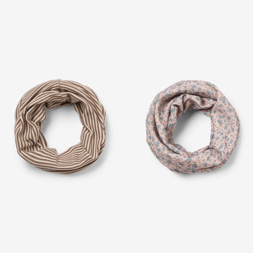 Wheat Wool 2-pak Uld Halsedisse Arta Accessories 1481 blue flowers