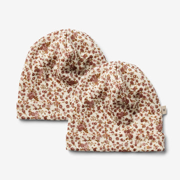 Wheat Wool Sæt af 2 Uldhuer Emo Accessories 2475 rose flowers
