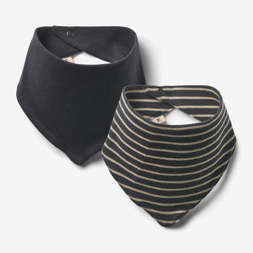 Wheat Main  Sæt af 2 Savlesmække Eden | Baby Acc 1433 navy stripe