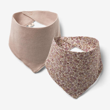 Wheat Main  Sæt af 2 Savlesmække Eden | Baby Acc 0098 grey rose flowers