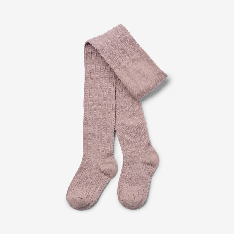 Wheat Main Sæt Af To Uld Blonde Strømpebukser Karla Socks/Tights 1135 dry rose