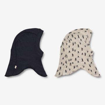 Wheat Wool  3 Uld Elefanthuer Felix | Baby Acc 1043 blue