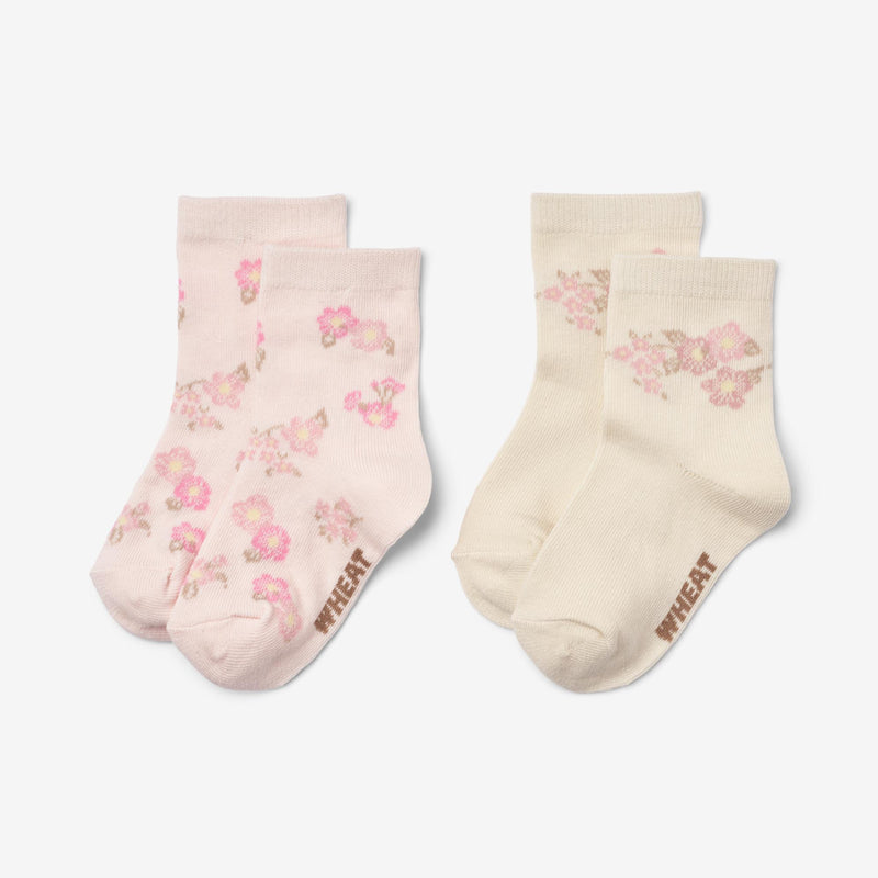Wheat Main 2 par mønstret Luna sokker Socks/Tights 2026 rose