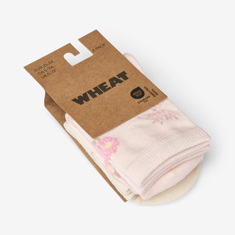 Wheat Main 2 par mønstret Luna sokker Socks/Tights 2026 rose