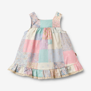 Wheat Main Ærmeløs Kjole Ayla Dress 9618 patchwork flowers