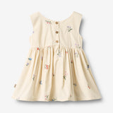 Wheat Main Ærmeløs Kjole Sienna Dress 9644 ivory embroidery flowers