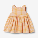 Wheat Main Ærmeløs Kjole Sienna Dress 9448 yellow check