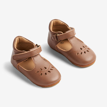 Wheat Footwear Adele Mary Jane Indendørssko | Baby Indoor Shoes 9002 cognac