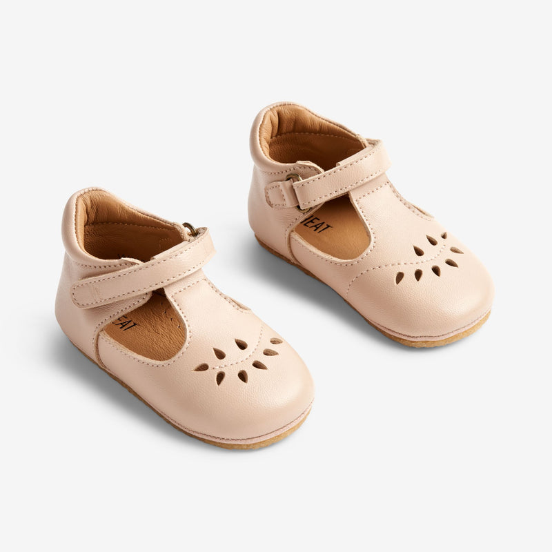 Wheat Footwear Adele Mary Jane Indendørssko | Baby Indoor Shoes 9009 beige rose