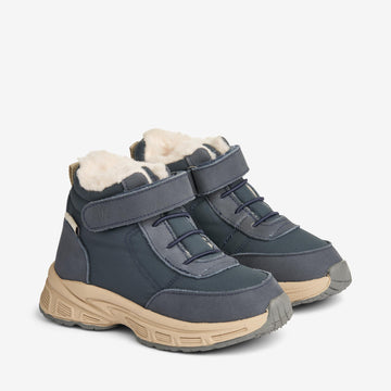 Wheat Footwear Astoni Velcro Tex Sneaker Winter Footwear 1432 navy