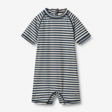 Wheat Main Bade Heldragt Cas Swimsuit 1048 blue stripe